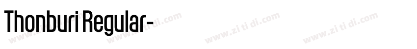 Thonburi Regular字体转换